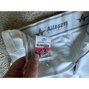 Men’s all star Athletic Baseball Pants Size S White Black